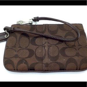 Coach brown handbag/clutch